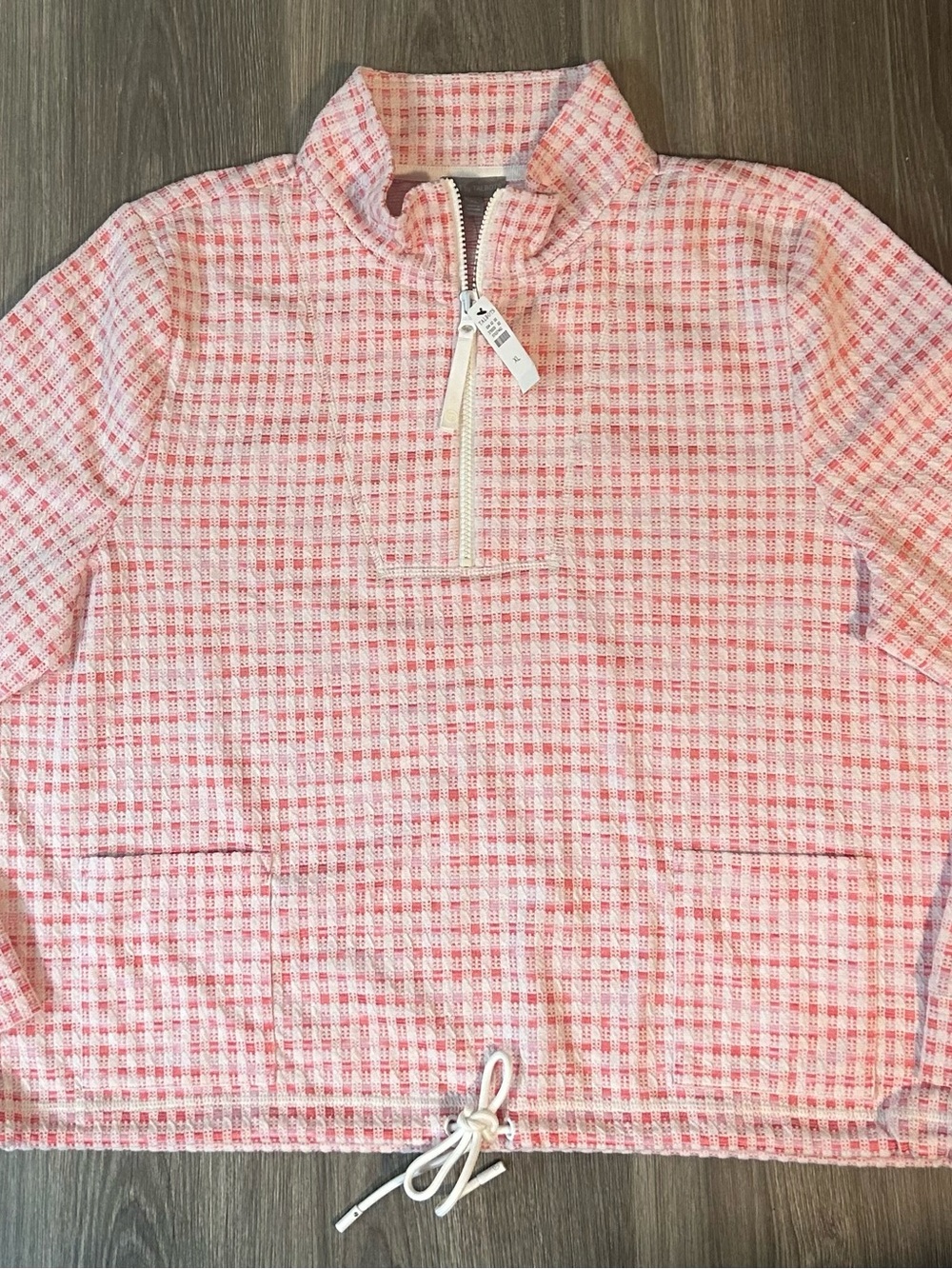 Talbots Picnic Jacquard Half -Zip Pullover